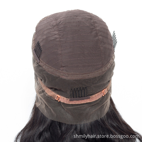 Double Drawn Swiss 360 Lace Frontal Wig,Pre Plucked Cuticle Aligned Hair Wig,Body Wave Mink Brazilian Human Hair Lace Front Wig